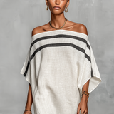 Robe Maxi en Lin Minimaliste
