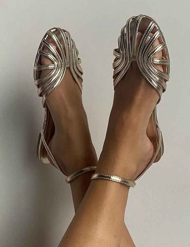 Vittoria™ | Sandales Bijou Dorées