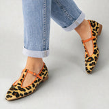 Mocassins T-Strap Léopard Femme | Modernes Printemps 2026