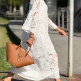 Willow | Robe Midi Décolleté en V Fleurs Glamour de Plage