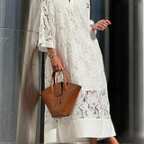 Willow | Robe Midi Décolleté en V Fleurs Glamour de Plage