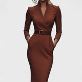 Carla™ | Robe élégante avec ceinture
