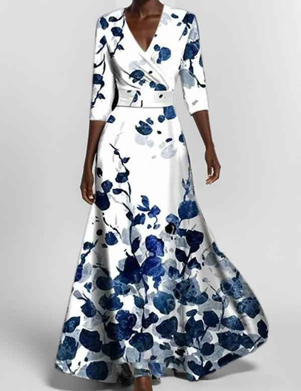 Lea | Robe Maxi Midi Élégante et Glamour Bordeaux