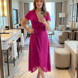 Priya | Robe midi à manches courtes et imprimé floral