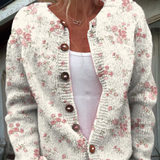 Lucia™ | Cardigan en Vintage Bloemenbrei