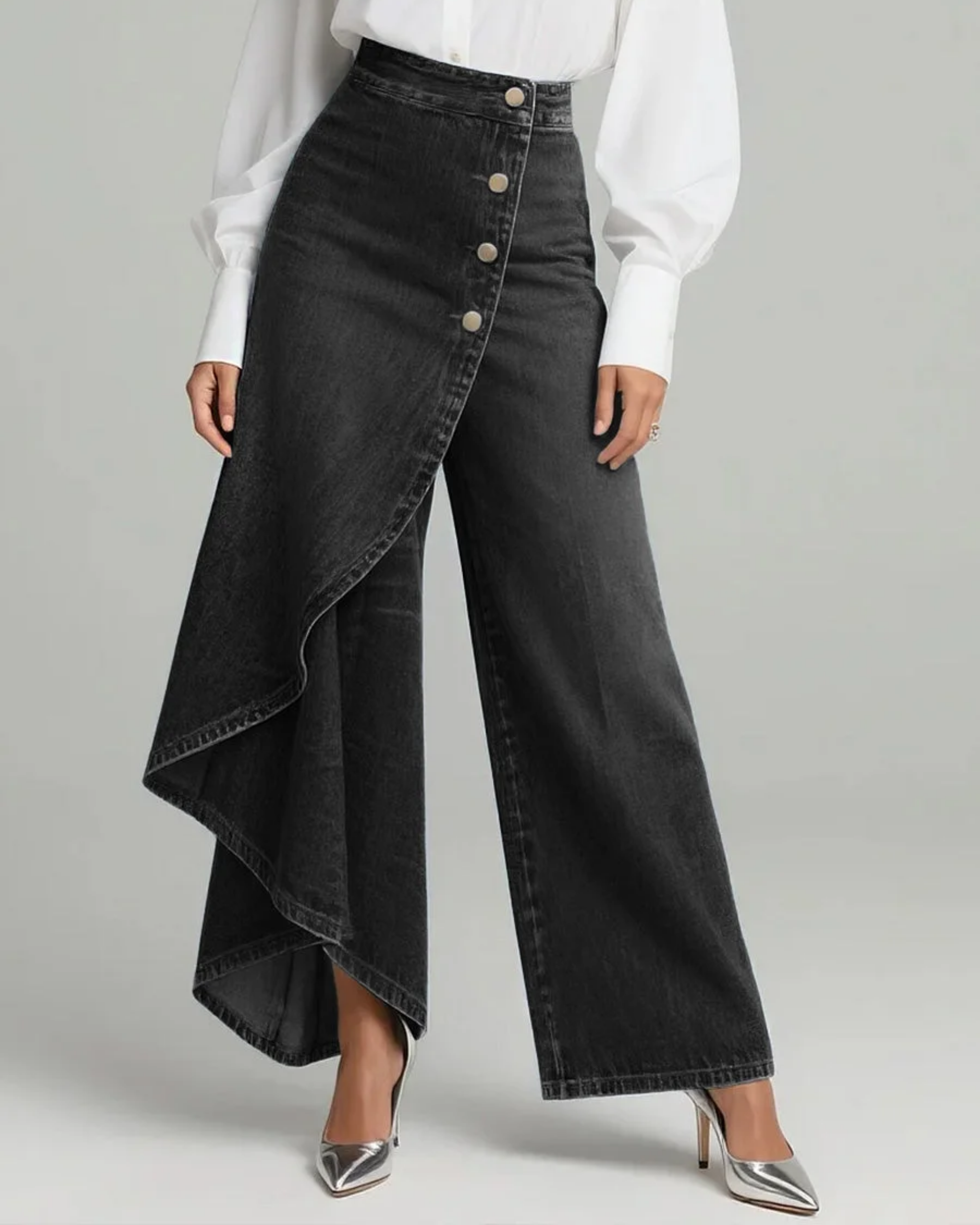 Audrey™ | Pantalon en denim avec nœud