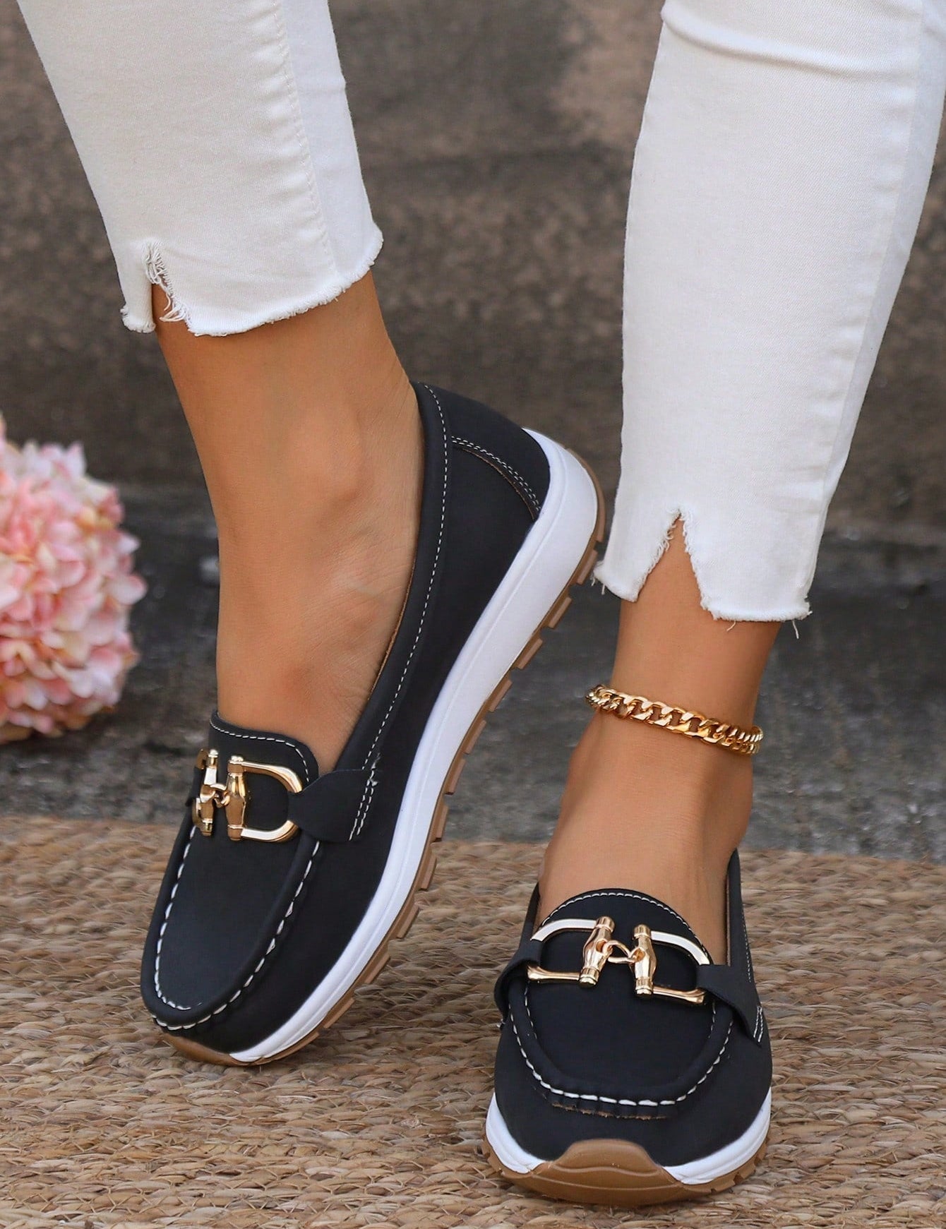 Elisa - Mocassins avec Boucle Plate