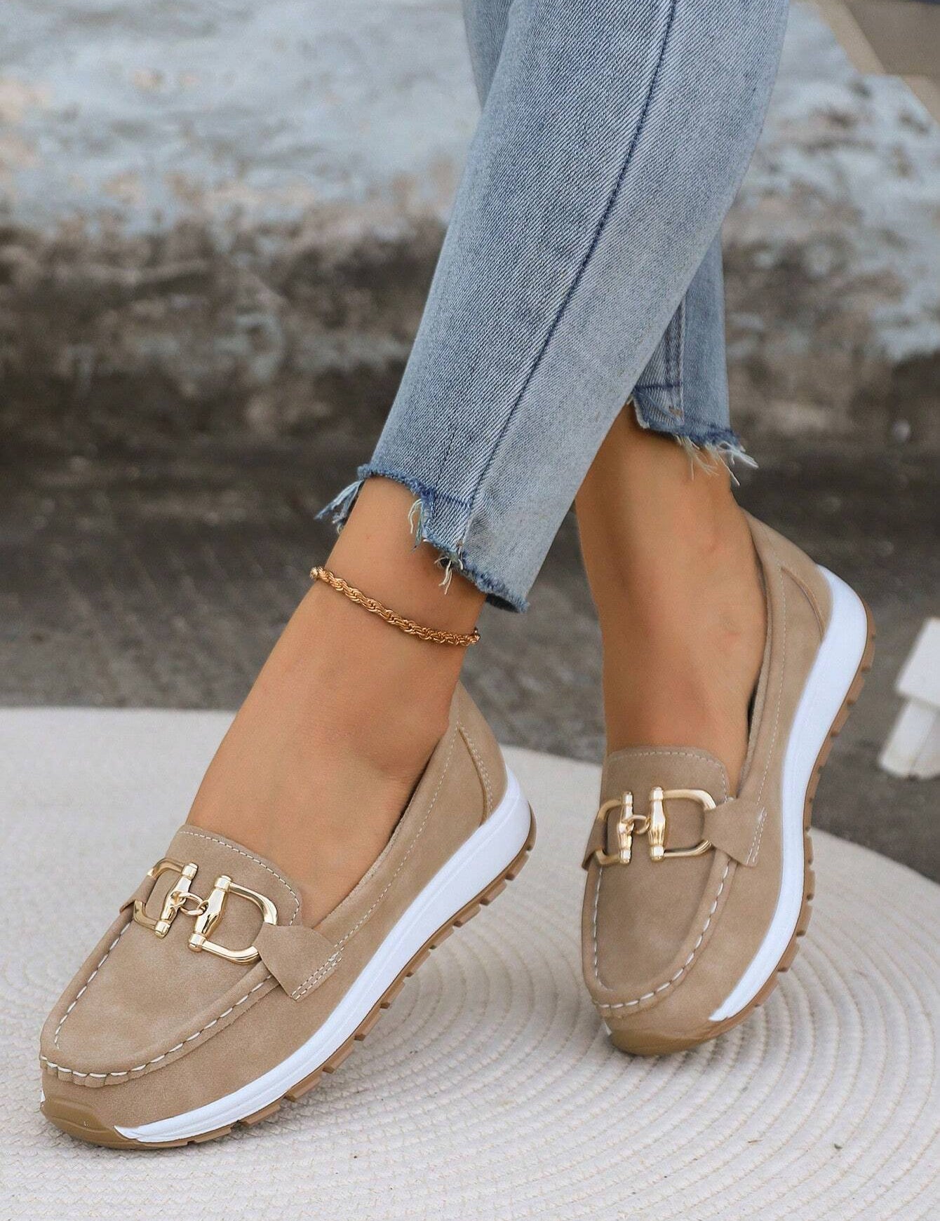 Elisa - Mocassins avec Boucle Plate