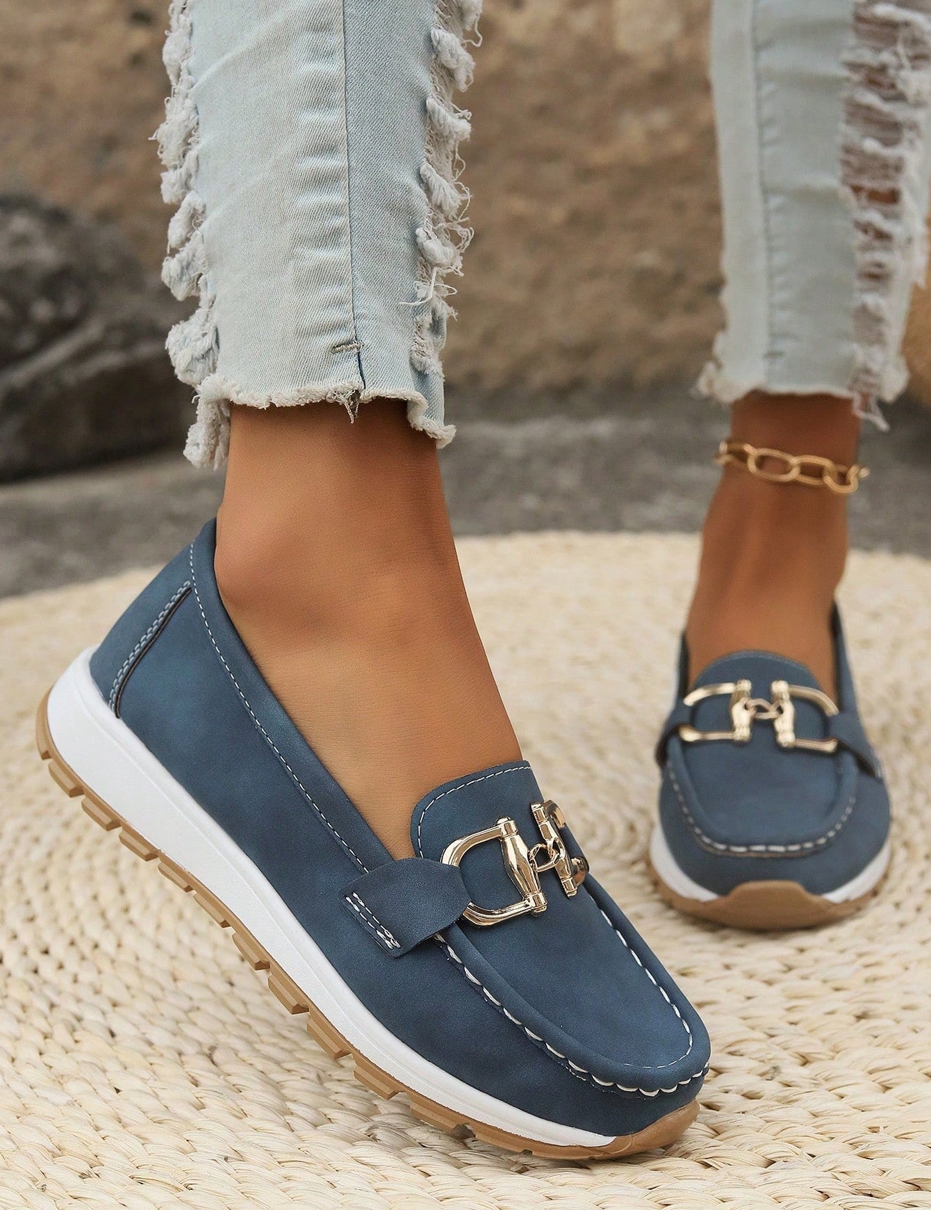 Elisa - Mocassins avec Boucle Plate
