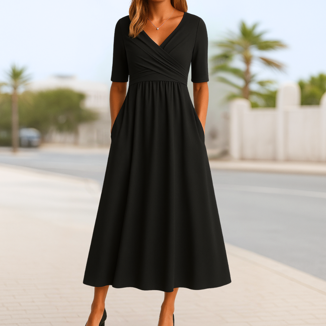 Veronica™ | Robe midi élégante avec charme intemporel