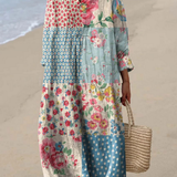 Paulina | Robe Printanière Aérée à Manches Longues