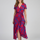 Priya | Robe midi à manches courtes et imprimé floral