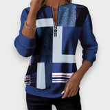 Margaret | Sweat-shirt décontracté avec demi-ouverture
