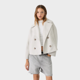 Aria | Manteau Court en Laine pour l'Hiver
