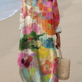 Marina | Robe Printanière Aérée à Manches Longues