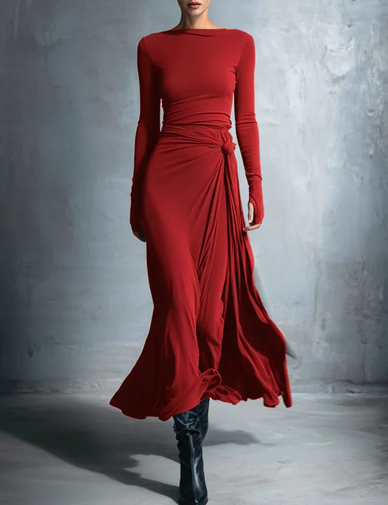 Renee | Robe Maxi Drapée