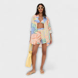 Mary - Ensemble de Shorts avec Imprimé de Feuilles Tropicales de Playa Boyfriend