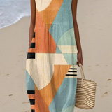 Iris - Robe Midi Multicolore Polyvalente