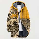 Keira - Manteau à Imprimé Vagues