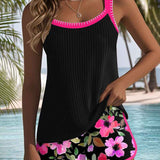 Laluna® | Ensemble de Tankini Élégant en Deux Pièces