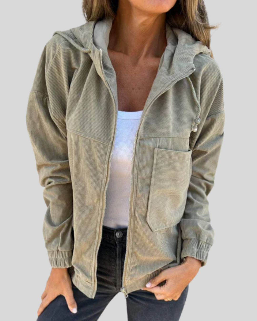 Delphine | Gilet zippé doux