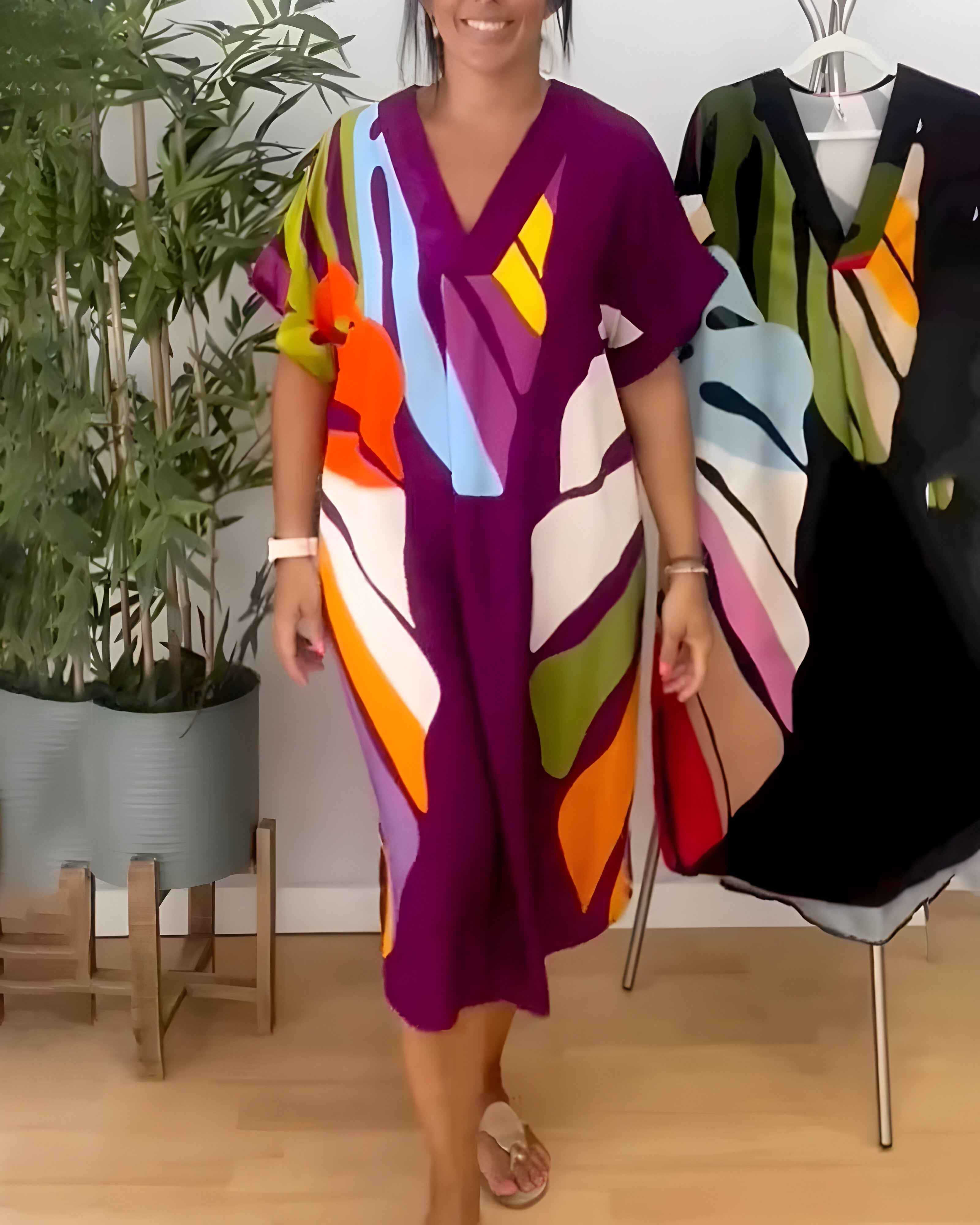 Rosaline - Robe Décontractée Colorée