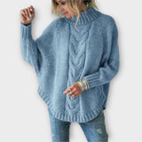Elysian - Pull Tricoté avec Motif de Câbles