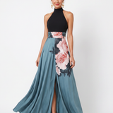Olympas | Robe Maxi à Bustier Floral