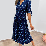 Miley - Robe V-Cou à Pois