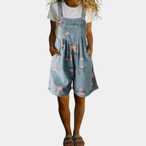 Judy™ | Salopette en denim floral vintage