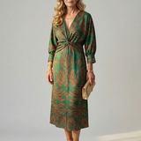 Lune | Robe Midi Wrap Naturelle