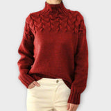 Eva - Pull Isolant avec Détail en Tricot de Corde