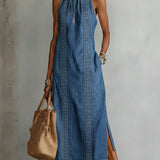 Julia™ | Robe en denim avec dentelle rétro