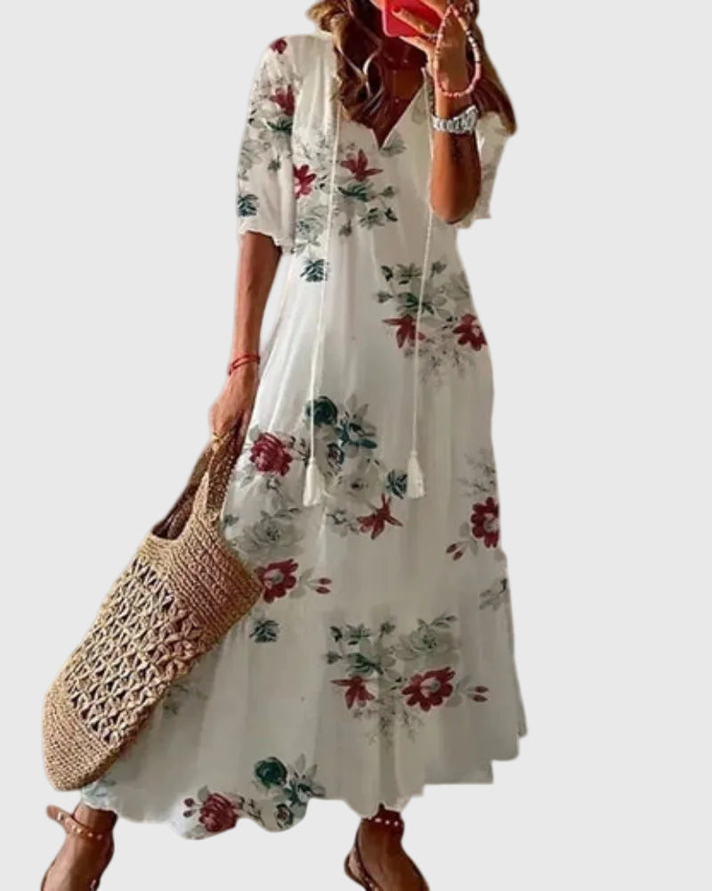 Amalia | Robe Maxi Vintage Bohème
