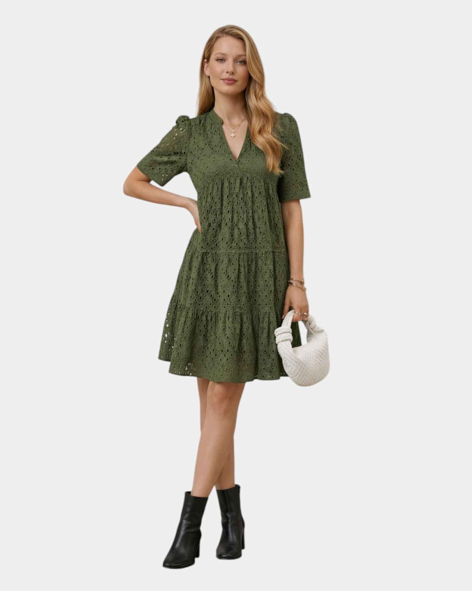 Garance | Robe mini brodée