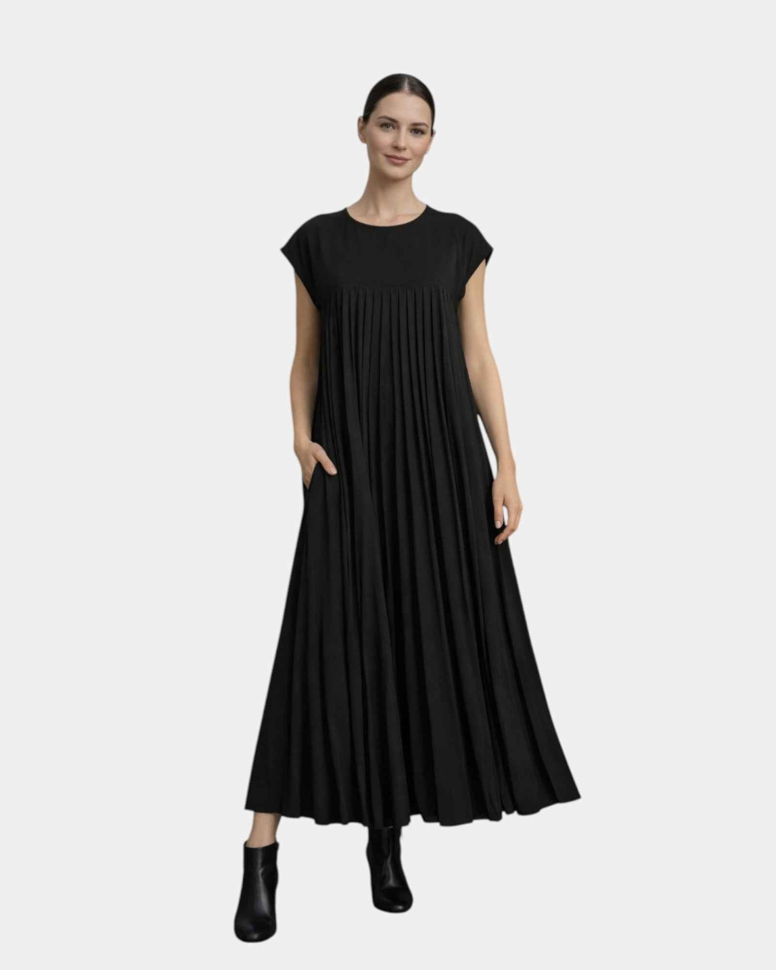 Marianne | Robe Midi Plissée