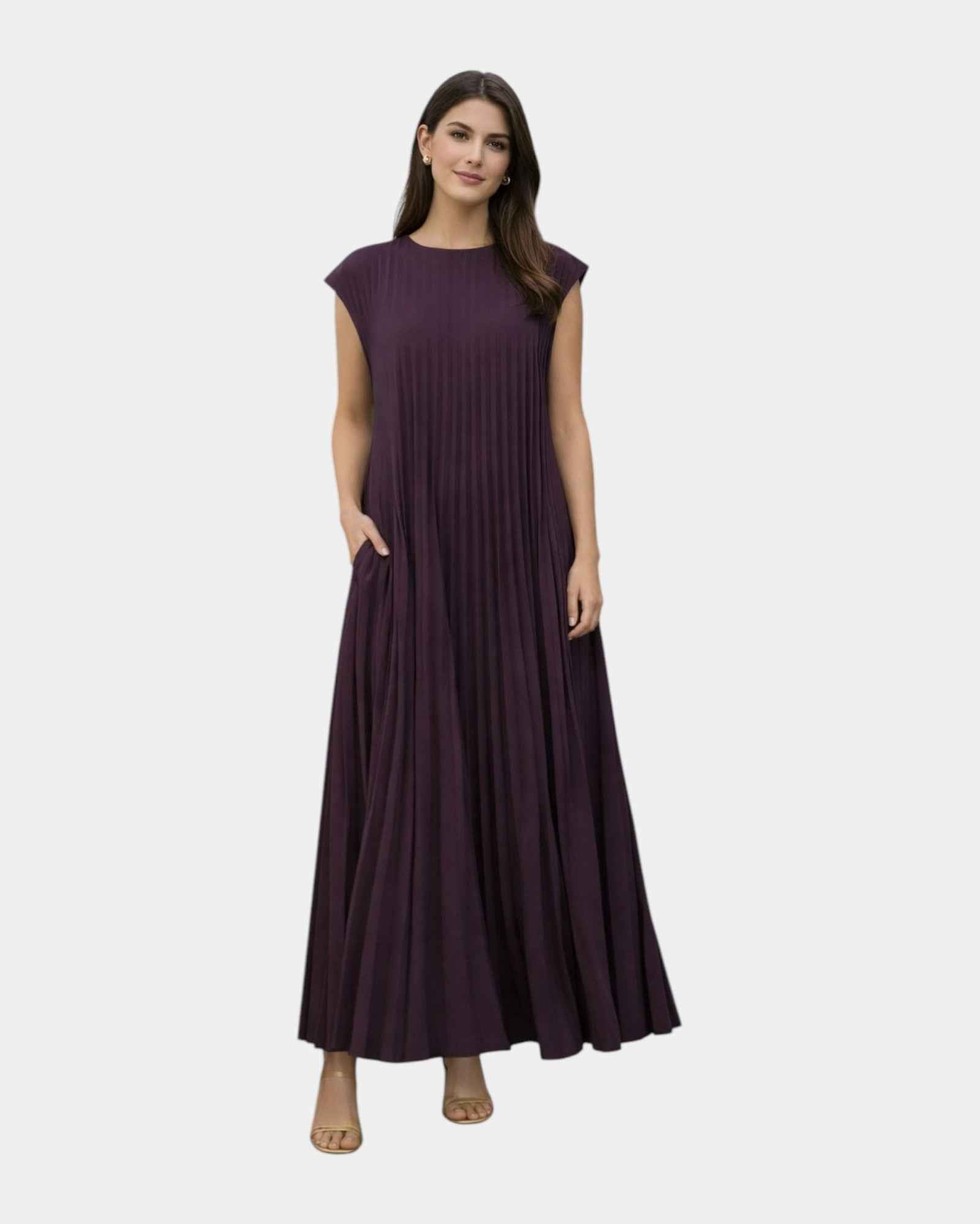 Marianne | Robe Midi Plissée