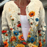 Antonietta™ | Pull Cardigan avec Imprimé Floral Vintage
