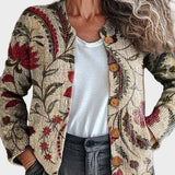 Pearla™ - Cardigan à Motif Floral Inspiré par la Nature