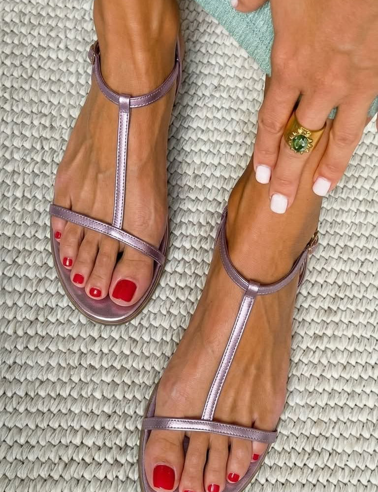 Bianca™| Sandales Dorées Été