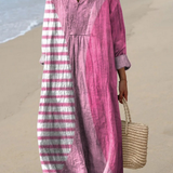 Gina | Robe Printanière Aérée à Manches Longues