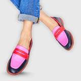 Mocassins Bicolores Contraste Femme | Modernes Printemps 2026
