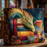 Sac Artisanal - Dragon Lecteur de Livres