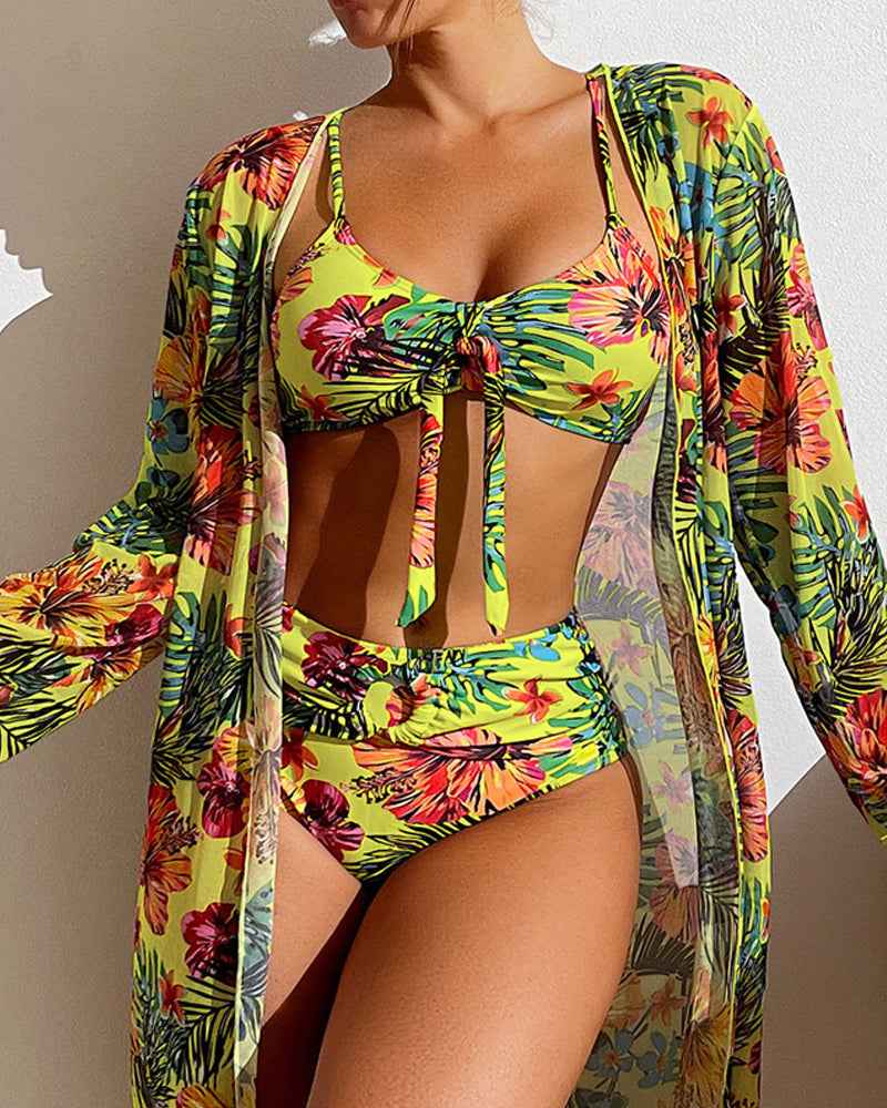 Glenda - Bikini avec jupe fleurie