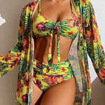 Glenda - Bikini avec jupe fleurie
