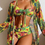 Glenda - Bikini avec jupe fleurie