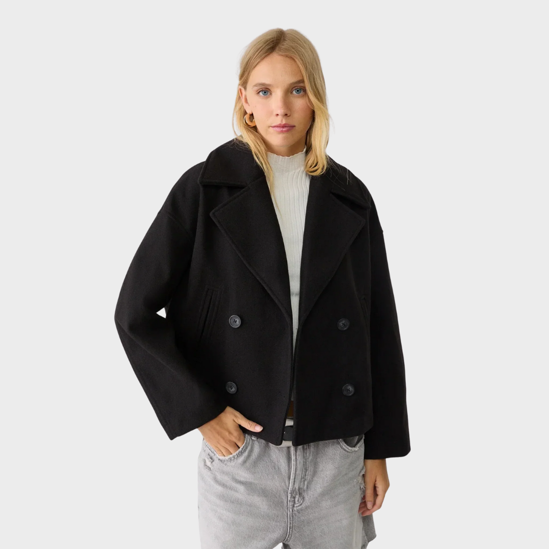 Aria | Manteau Court en Laine pour l'Hiver