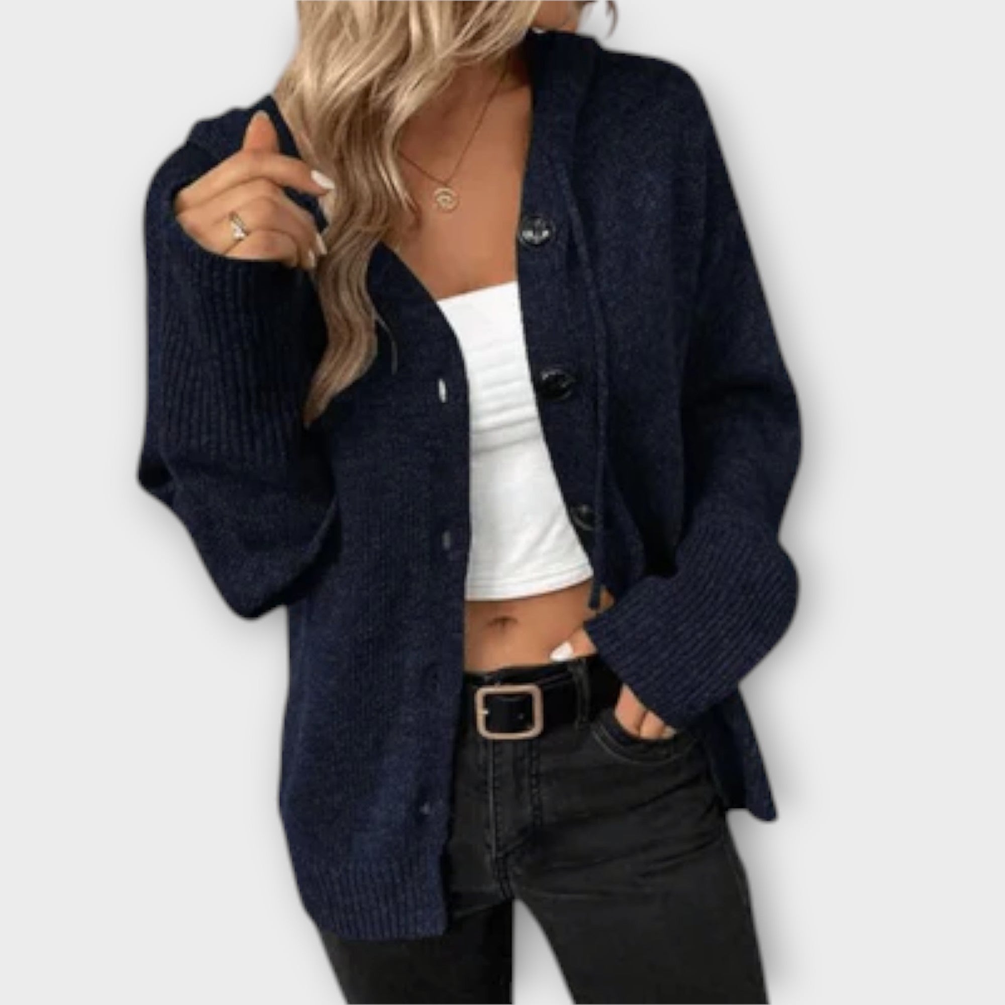 Brittan - Cardigan Tricoté avec Boutons