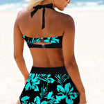 Sherrie - Maillot de bain taille haute avec motif floral