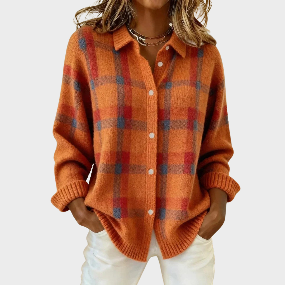 Mia | Cardigan en Maille à Rayures